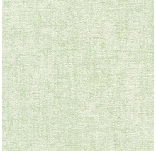 Nahaufnahme einer grünen Tapete mit Textilmuster.