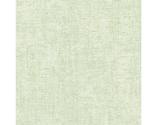 Nahaufnahme einer grünen Tapete mit Textilmuster.