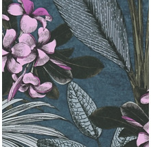 Detailansicht einer Dekortapete mit floralem Muster