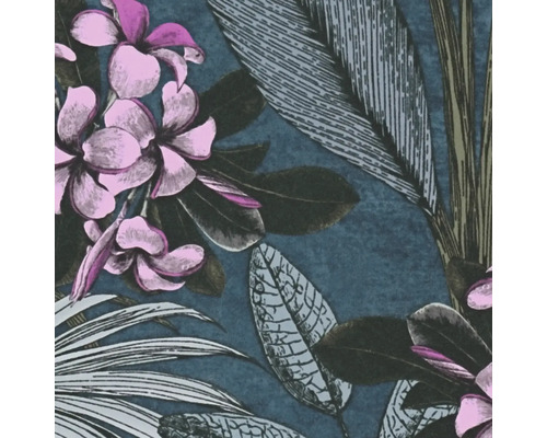 Detailansicht einer Dekortapete mit floralem Muster