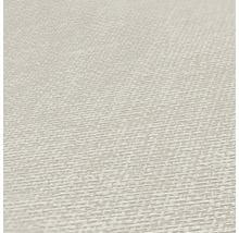 Nahaufnahme einer beigen Textiltapete mit gewebter Struktur