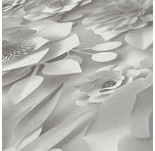 Nahaufnahme einer strukturierten Tapete mit floralem Muster