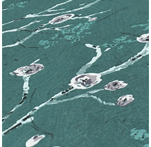 Nahaufnahme einer strukturierten Tapete mit floralem Muster