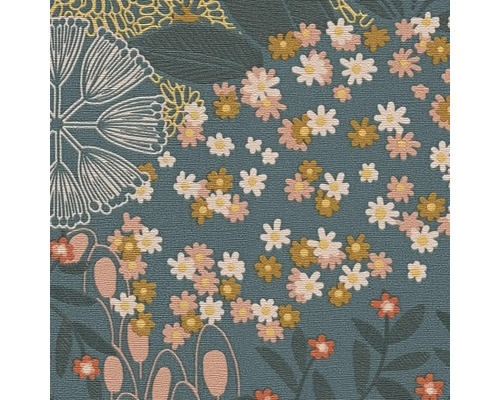 Papier peint à fleurs avec différents motifs floraux