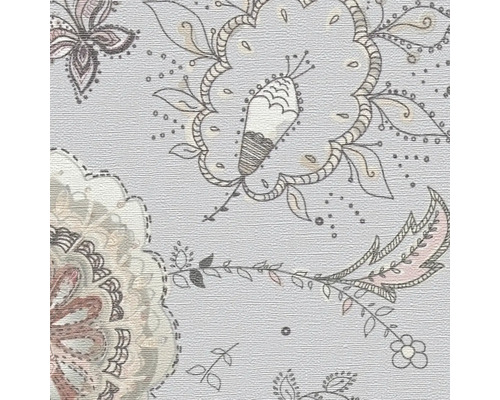 Vue détaillée d''un papier peint à motif floral