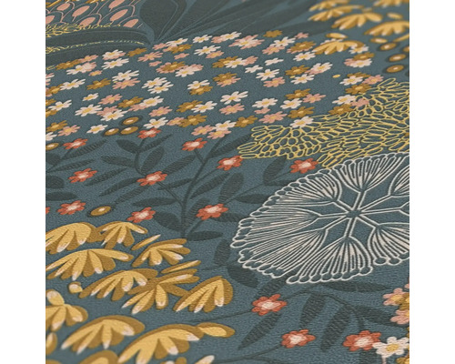 Papier peint à motif floral