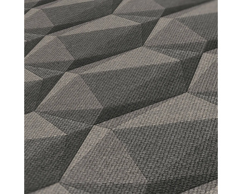 Nahaufnahme einer Strukturtapete mit dreidimensionalem geometrischen Muster