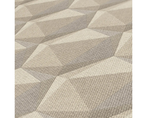 Gros plan d''un papier peint structuré en trois dimensions avec un motif géométrique.
