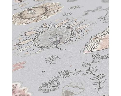 Papier peint à motifs floraux