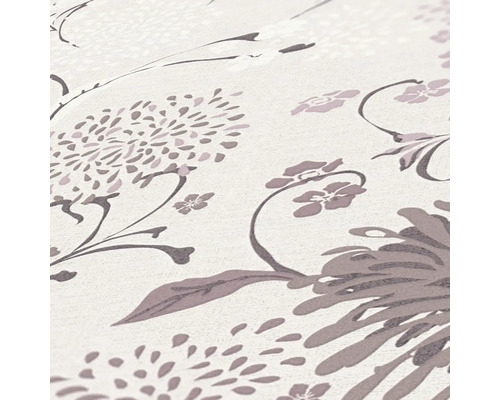 Gros plan d''un papier peint à motif floral