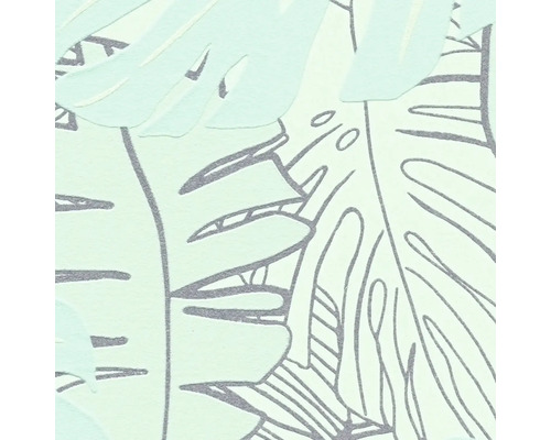 Nahaufnahme einer Tapete mit Monstera-Blattmuster