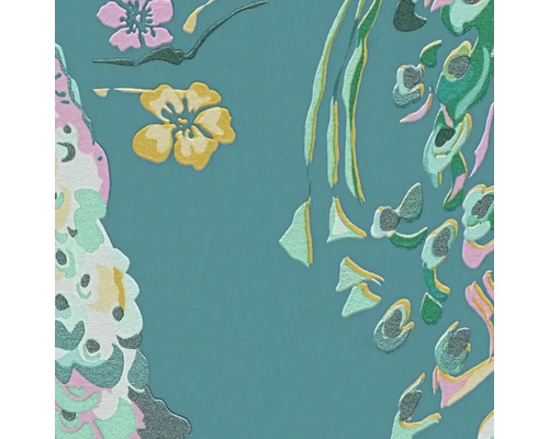 Detail einer Tapete mit Blumenmuster