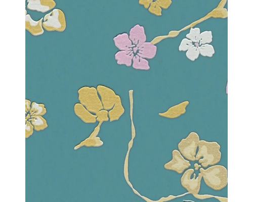 Papier peint à motif floral