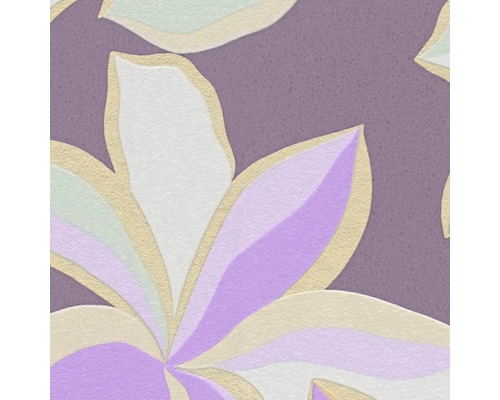 Gros plan d''un motif de papier peint floral