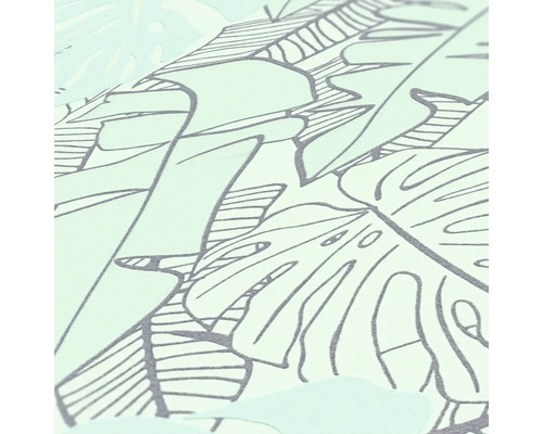 Nahaufnahme einer Tapete mit Pflanzenmuster