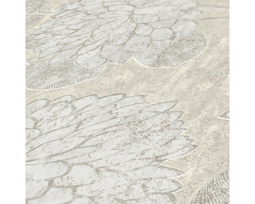 Gros plan d''un papier peint à motif floral