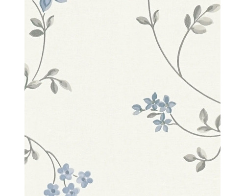 Papier peint à motif floral composé de fleurs et de feuilles