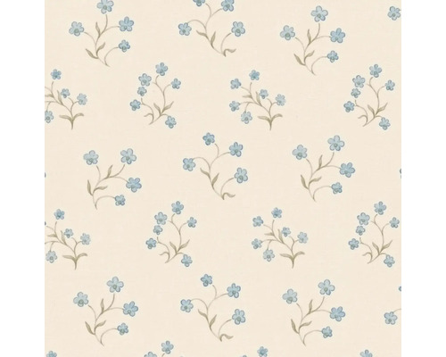 Motif avec des myosotis bleus sur fond beige