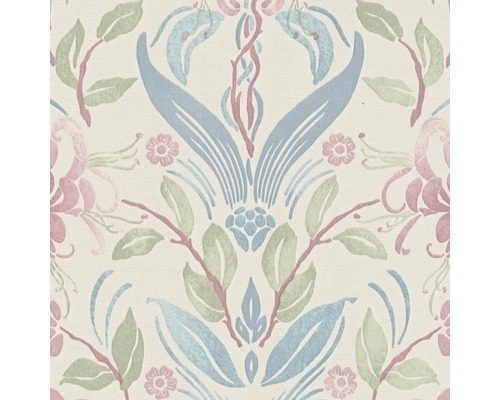 Papier peint à motifs floraux dans les tons pastel
