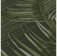 Gros plan d''un papier peint à motif de feuilles de palmier