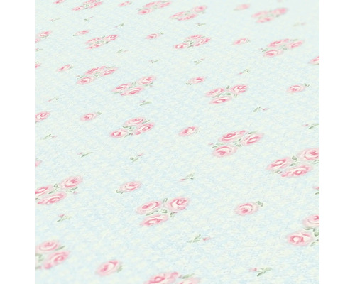 Gros plan d''une nappe à motif de roses