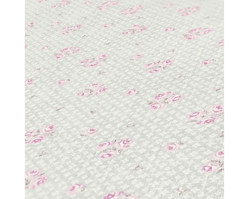 Tapete mit Rosenmuster und Hahnentrittmuster