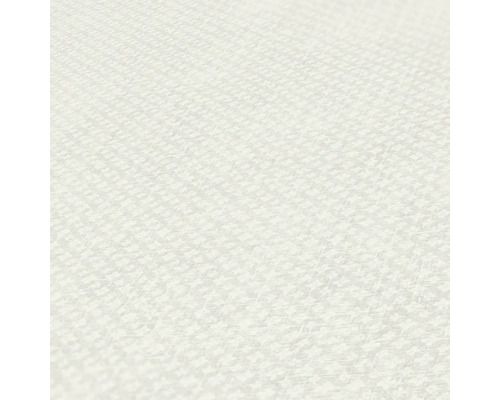 Nahaufnahme einer weißen Tapete mit Hahnentrittmuster.