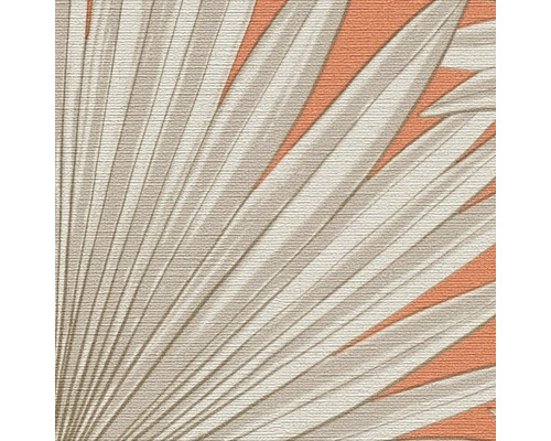 Détail d''un papier peint avec motif de feuilles de palmier
