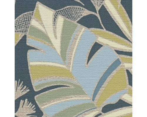 Gros plan d''un papier peint texturé à motifs de feuilles