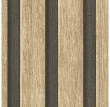 Papier peint à motifs de bois et de rayures