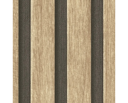 Papier peint à motifs de bois et de rayures