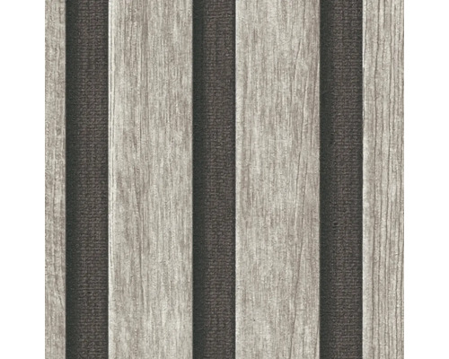 Papier peint avec motif de planches de bois et textile