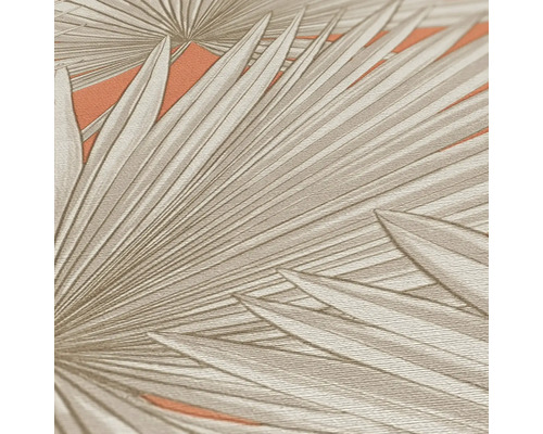 Papier peint à motif de feuille de palmier