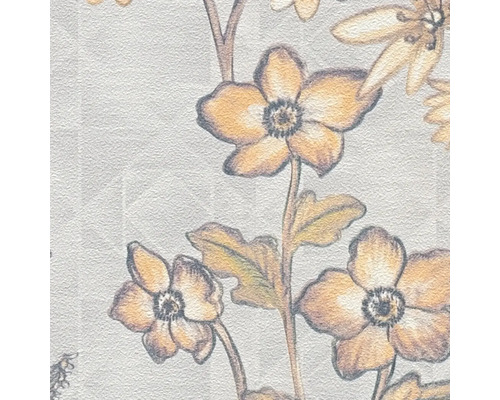 Gros plan d''un papier peint à motif floral