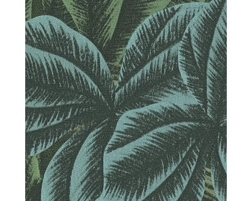Gros plan d''un papier peint avec un motif de feuilles de palmier