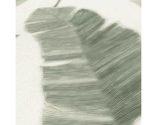 Nahaufnahme einer Tapete mit Blattmotiv