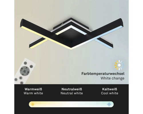 Moderne Deckenleuchte mit Farbwechsel und Fernbedienung