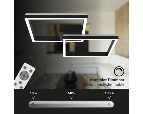 Deckenspot mit Dimmfunktion und Fernbedienung im Wohnzimmer