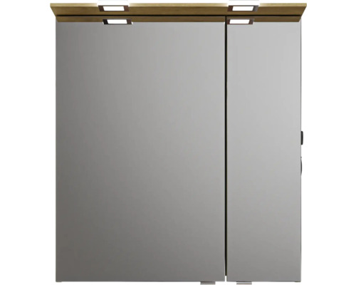 Armoire de toilette avec éclairage et deux portes