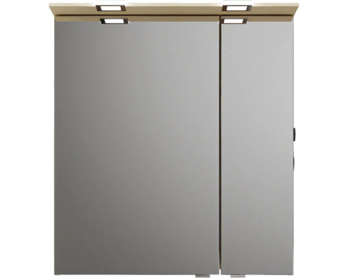 Armoire de toilette avec éclairage et deux portes