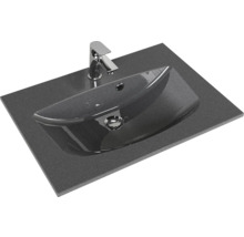 Plan de toilette avec vasque à poser et robinetterie