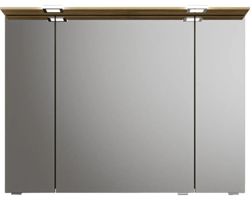 Spiegelschrank mit drei Türen und Beleuchtung