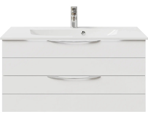 Meuble sous-lavabo avec lavabo et deux tiroirs