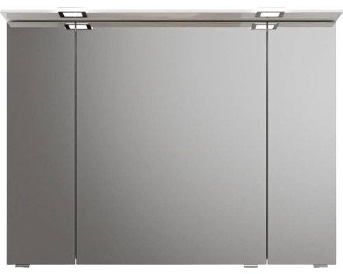 Armoire de toilette avec trois portes et éclairage intégré