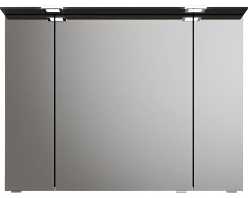 Armoire de toilette à miroir avec trois portes et éclairage