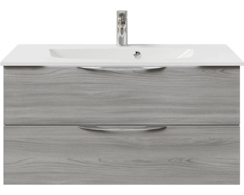 Meuble sous-vasque avec lavabo et deux tiroirs