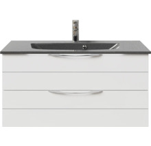 Meuble sous-vasque avec lavabo et robinet