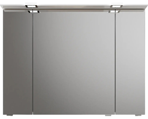 Armoire de toilette à trois portes avec éclairage
