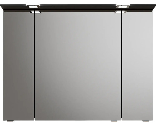 Armoire de toilette à miroir avec trois portes et éclairage