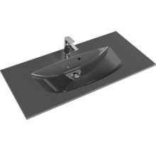 Plan de toilette avec lavabo et robinetterie